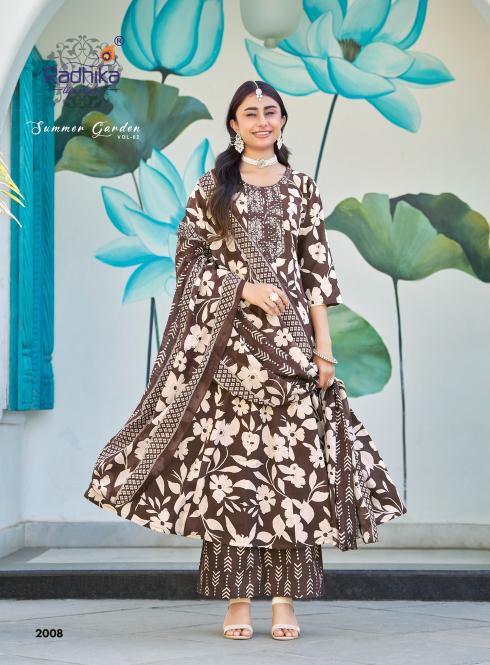 Radhika lifestyle summer garden vol-2 wholesale kurti catalog